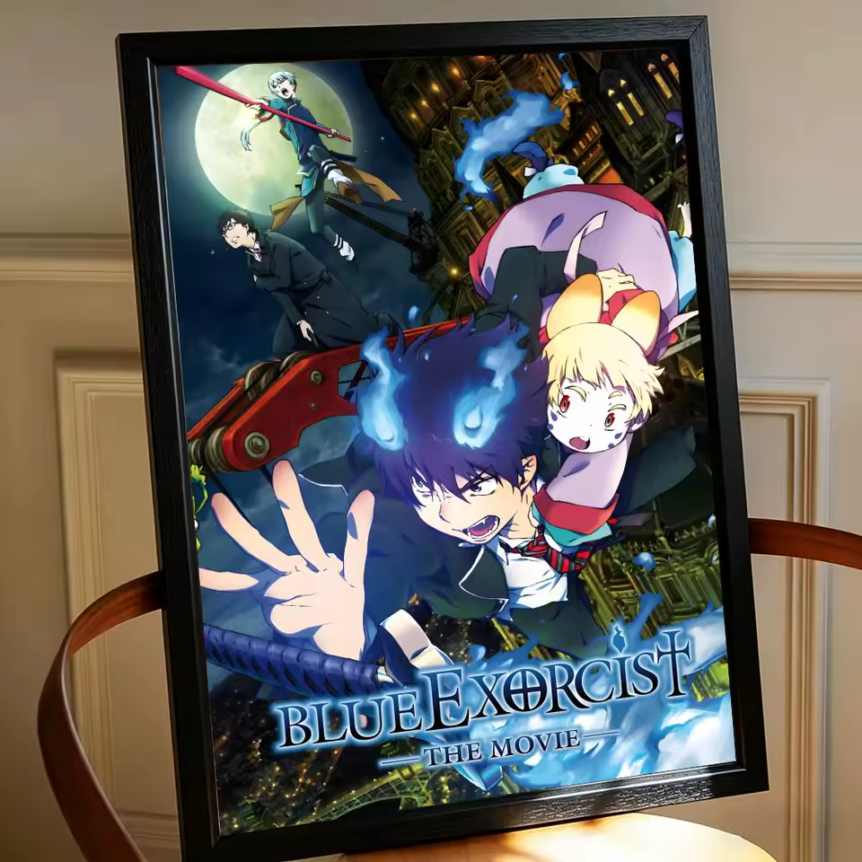 Blue Exorcist Mystic Flames Wall Art