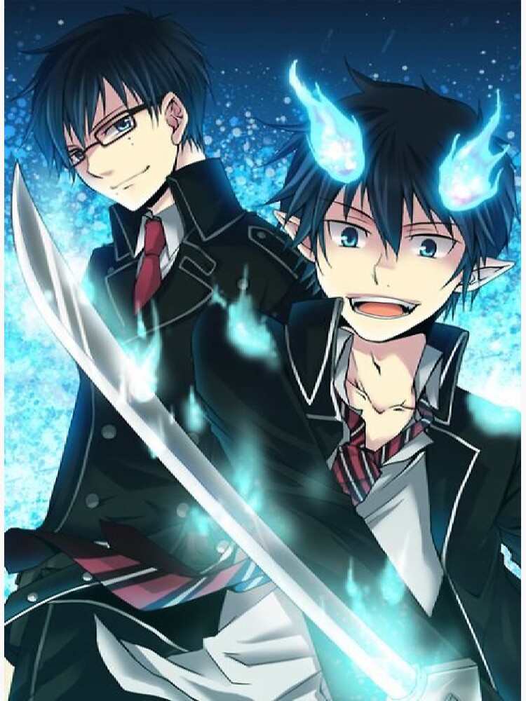 Blue Exorcist Vintage Shower Curtain - Image 2