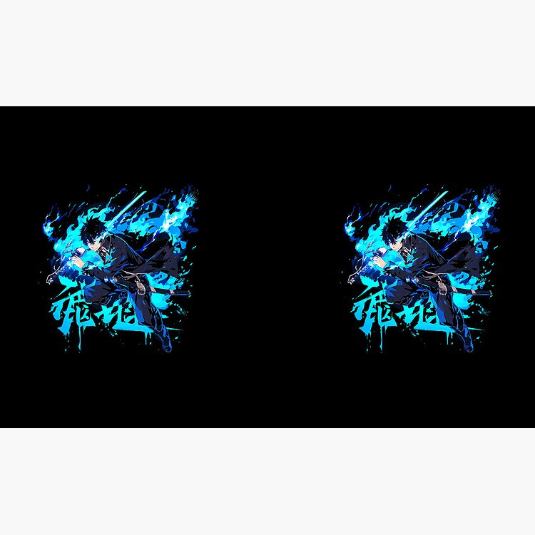 Rin Okumura In Blue Flames Action Mug - Image 3