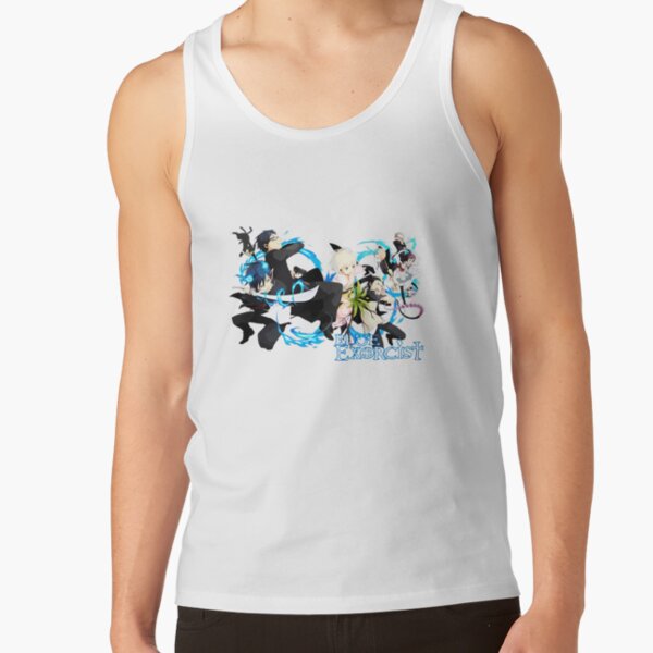 Blue Exorcist Action Team Retro Tank Top - Image 2