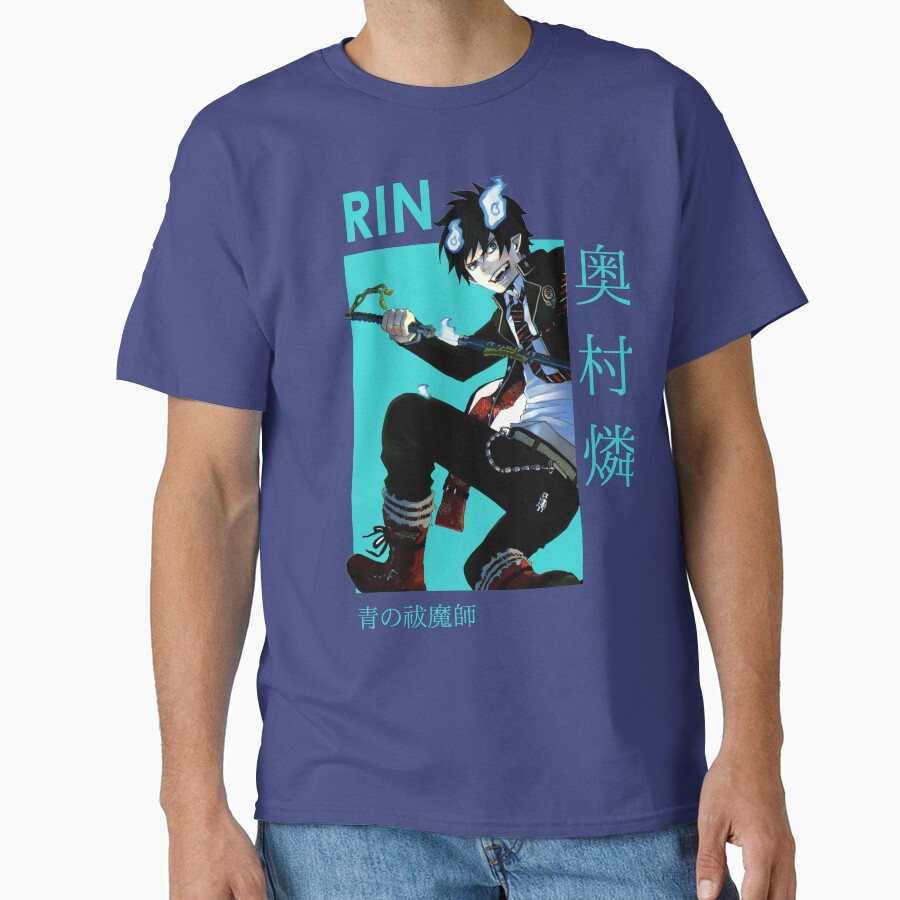 Rin Okumura Anime Graphic T-shirt - Image 4