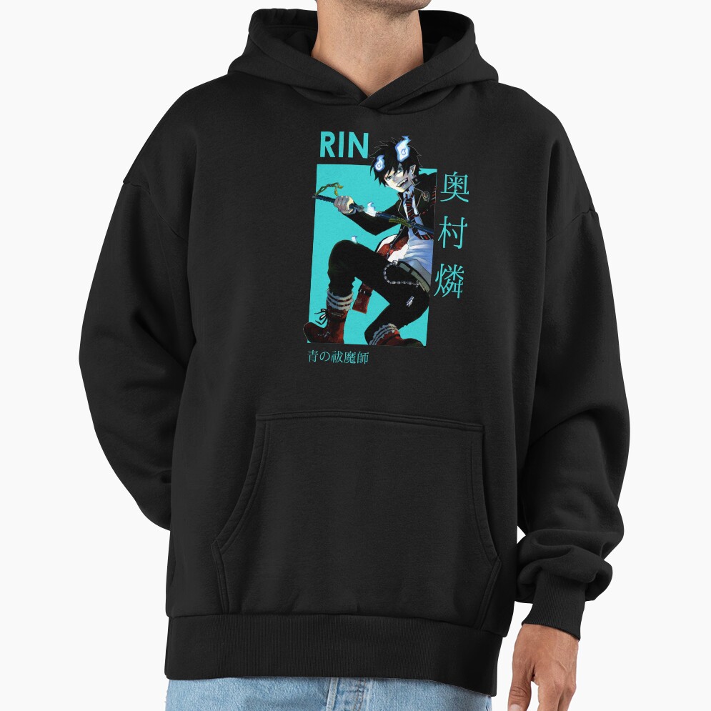 Rin Okumura Anime Graphic Hoodie - Image 2