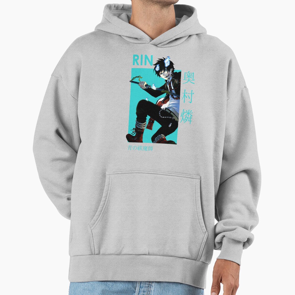 Rin Okumura Anime Graphic Hoodie - Image 4