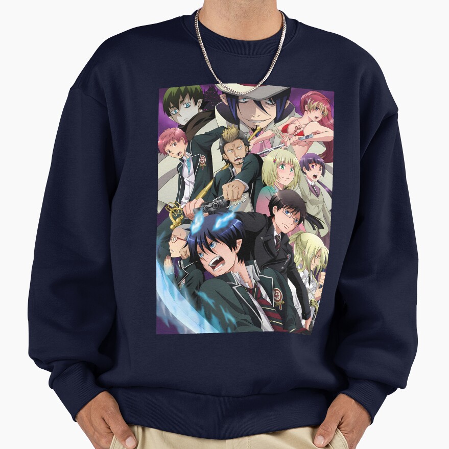 Izumo Kamiki Blue Exorcist Cast Shadow Aura Sweatshirt - Image 5