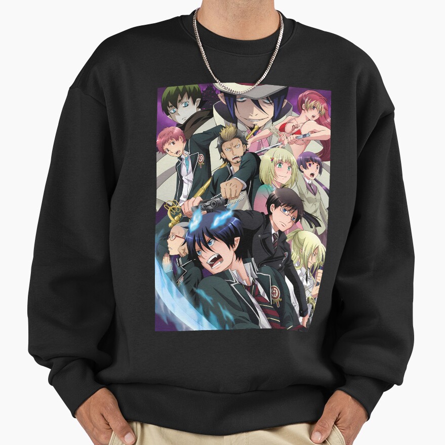 Izumo Kamiki Blue Exorcist Cast Shadow Aura Sweatshirt - Image 3