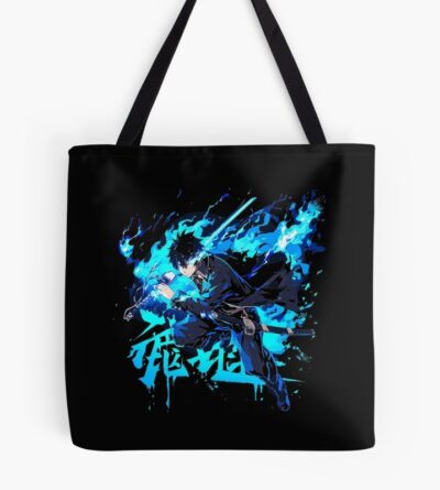 Rin Okumura In Blue Flames Action Tote Bag