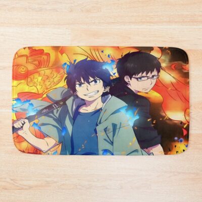 Blue Exorcist Abstract Bath Mat