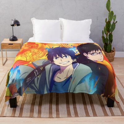 Blue Exorcist Basic Throw Blanket