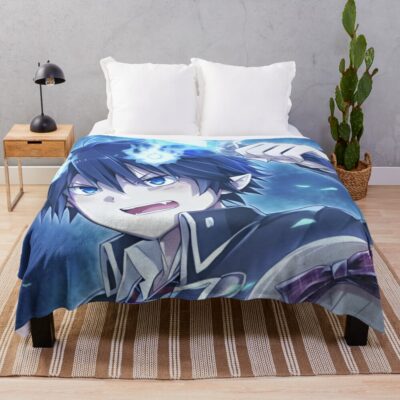 Blue Exorcist Vibrant Throw Blanket