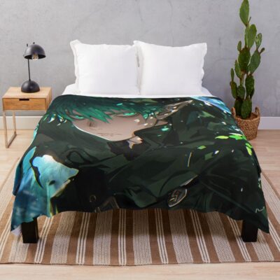 Amaimon Blue Exorcist Forest Throw Blanket