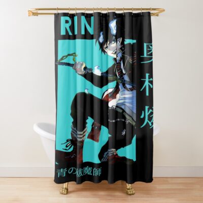 Rin Okumura Blue Exorcist Stylish Shower Curtain