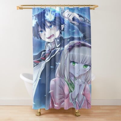 Blue Exorcist Shower Curtain