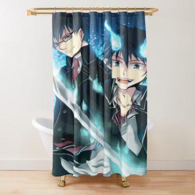 Blue Exorcist Vintage Shower Curtain