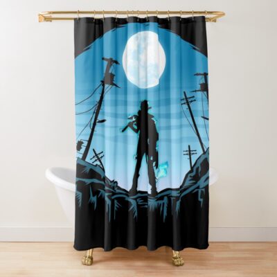 Okumura Rin Artistic Shower Curtain