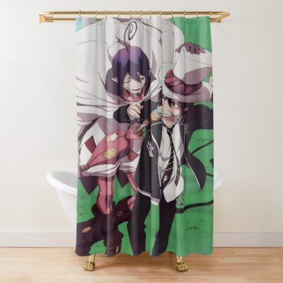 Blue Exorcist Minimalist Shower Curtain