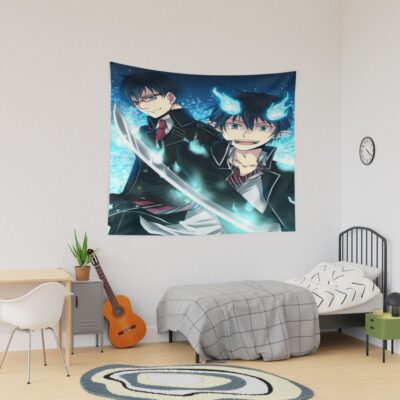 Blue Exorcist Vintage Tapestry