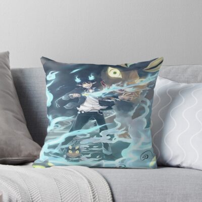 Blue Exorcist Chic Throw Pillow