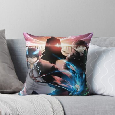 Blue Exorcist Modern Throw Pillow