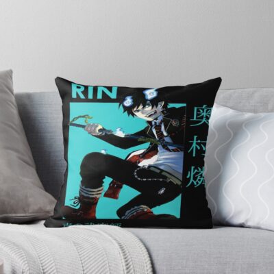 Rin Okumura Blue Exorcist Stylish Throw Pillow