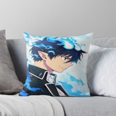 Rin Okumura Aesthetic Throw Pillow