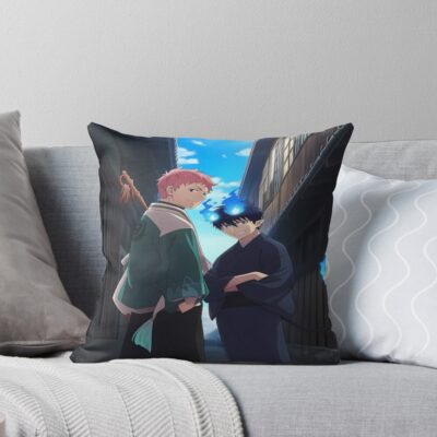 Blue Exorcist Retro Throw Pillow