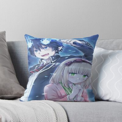 Blue Exorcist Throw Pillow